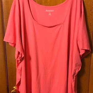 pink plus size blouse
